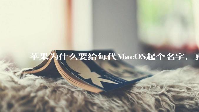 苹果为什么要给每代MacOS起个名字，真以为人们记得住分得清吗？