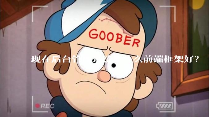 现在后台管理系统用什么前端框架好？