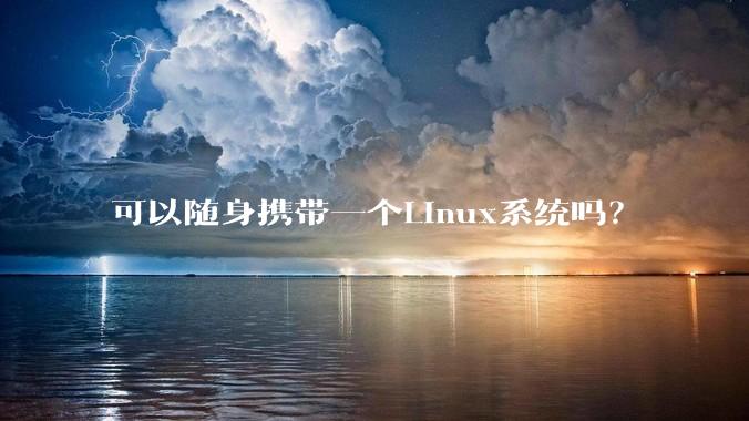 可以随身携带一个Linux系统吗？