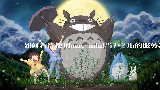 如何看待使用mac mini当7*24h的服务器？